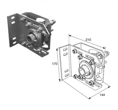 ДорХан Устройство защиты от разрыва ЛЕВОЙ пружины на вал 1.25", 25549L