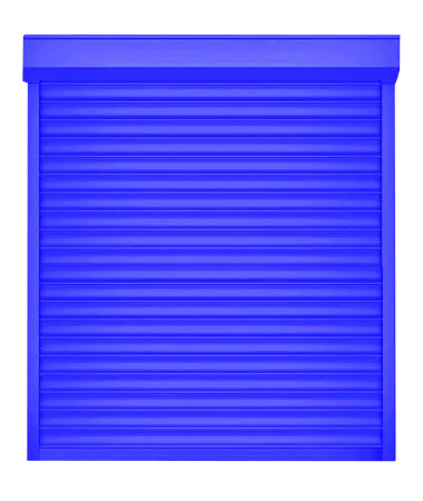 ДорХан Рольставни 2500х1300 цвета RAL 5005 (синий) взломостойкие с автоматикой