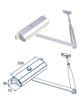 ДорХан Доводчик рычажный для калитки (DOORMAX), DH25153