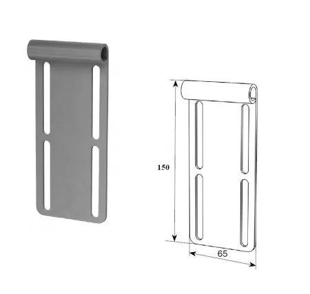 ДорХан Верхняя опора (для низкого подъёма) - (нержавеющая сталь 2мм), N25043NR