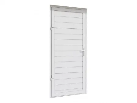 ДорХан Дверь DoorHan/880/2050/УЛЬТРА(B)/475/9003 доска/9003 доска/левая/с угловой рамой/серебро/ключ-ключ, DUB-880/475/9003/9003/N/L