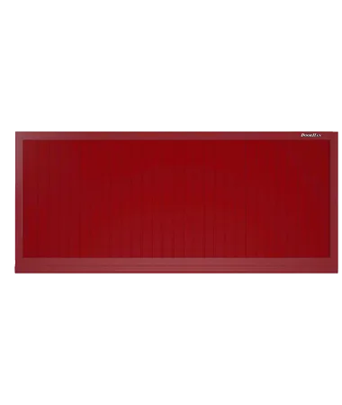 ДорХан Откатные ворота 3200х1700 цвета RAL 3000 (красный) с дизайном 'доска' без автоматики