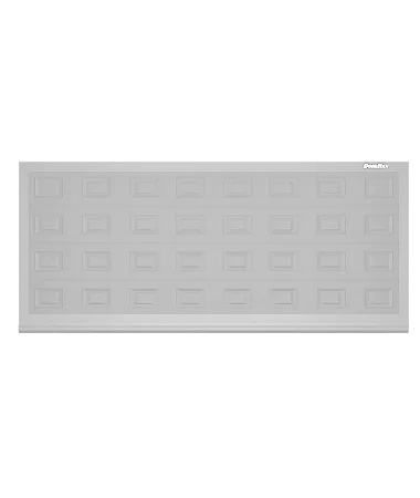 ДорХан Откатные ворота 3000х1400 цвета RAL 9006 (серебристый) с дизайном 'филенка' без автоматики