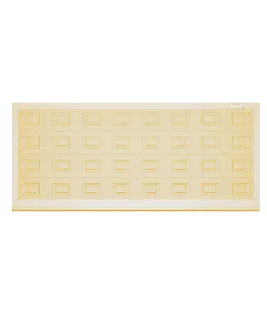 ДорХан Откатные ворота 4400х2000 цвета RAL 1014 (бежевый) с дизайном 'филенка' без автоматики