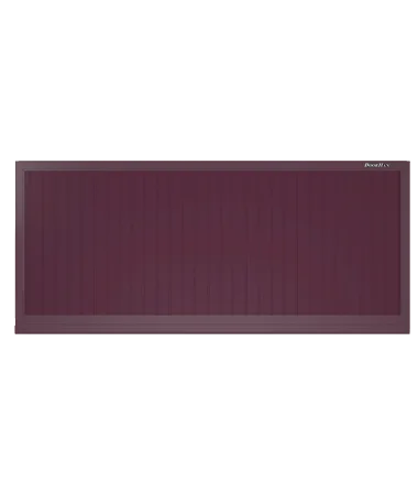 ДорХан Откатные ворота 2900х1100 цвета RAL 3005 (бордовый) с дизайном 'доска' без автоматики