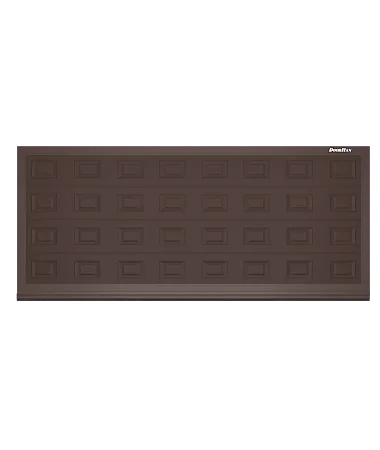 ДорХан Откатные ворота 4400х1500 цвета RAL 8017 (коричнево-красный) с дизайном 'филенка' без автоматики