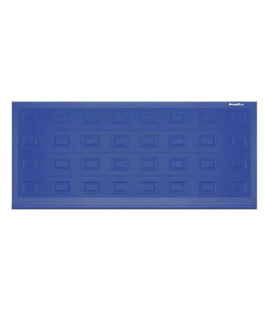 ДорХан Откатные ворота 3800х1000 цвета RAL 5005 (синий) с дизайном 'филенка' с автоматикой