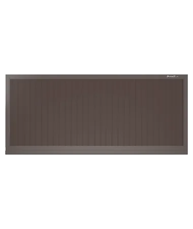 ДорХан Откатные ворота 2800х1000 цвета RAL 3000 (коричневый) с дизайном 'доска' с автоматикой