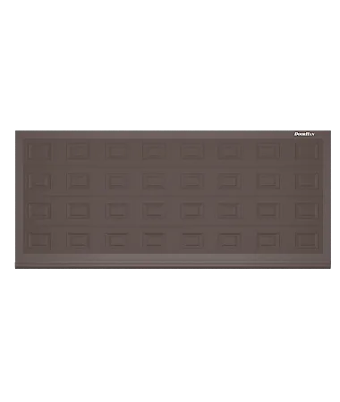 ДорХан Откатные ворота 3600х1300 цвета RAL 3000 (коричневый) с дизайном 'филенка' с автоматикой