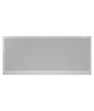 ДорХан Откатные ворота 3300х1700 цвета RAL 9006 (серебристый) с дизайном 'доска' с автоматикой