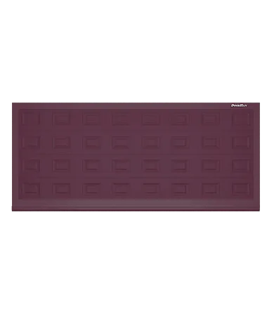 ДорХан Откатные ворота 3700х1400 цвета RAL 3005 (бордовый) с дизайном 'филенка' с автоматикой