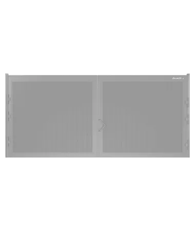 ДорХан Распашные ворота 4400х1300 цвета RAL 7004 (серый) с дизайном 'доска' без автоматики