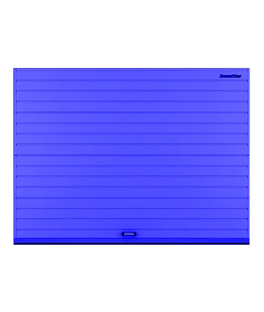 ДорХан Секционные ворота стальные 4400х2300 цвета RAL 5005 (синий) с дизайном 'доска' без автоматики
