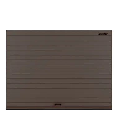 ДорХан Секционные ворота стальные 4800х2100 цвета RAL 3000 (коричневый) с дизайном 'доска' с автоматикой