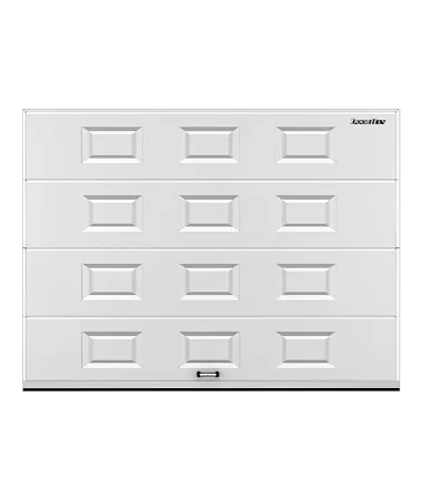 ДорХан Секционные ворота стальные 4200х2900 цвета RAL 9003 (белый) с дизайном 'филенка' с автоматикой