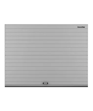 ДорХан Секционные ворота стальные 4900х2900 цвета RAL 7004 (серый) с дизайном 'доска' с автоматикой