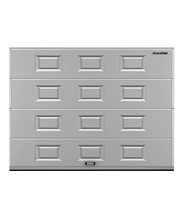 ДорХан Секционные ворота стальные 4200х2200 цвета RAL 7004 (серый) с дизайном 'филенка' с автоматикой