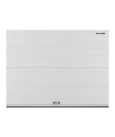ДорХан Секционные ворота стальные 2900х2800 цвета RAL 9003 (белый) с дизайном 'волна' без автоматики