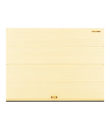 ДорХан Секционные ворота стальные 4600х2000 цвета RAL 1014 (бежевый) с дизайном 'волна' без автоматики
