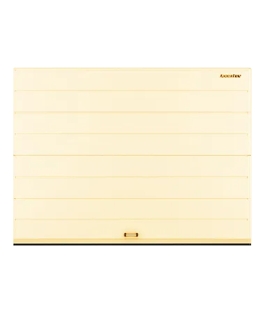 ДорХан Секционные ворота стальные 2400х2000 цвета RAL 1014 (бежевый) с дизайном 'широкая центральная полоса' без автоматики