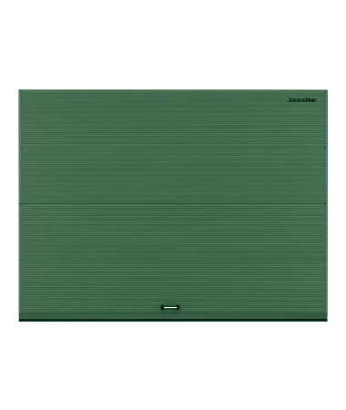 ДорХан Секционные ворота стальные 4800х2200 цвета RAL 6005 (зелёный) с дизайном 'волна' без автоматики