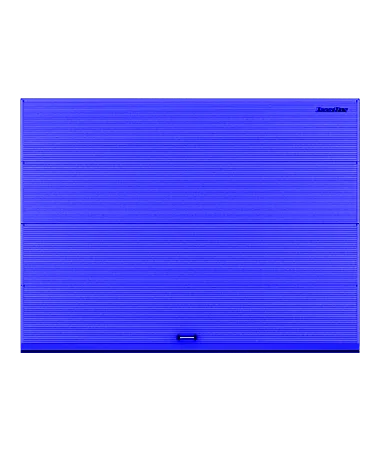 ДорХан Секционные ворота стальные 4900х2300 цвета RAL 5005 (синий) с дизайном 'волна' с автоматикой