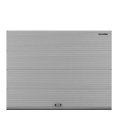 ДорХан Секционные ворота стальные 4600х2400 цвета RAL 7004 (серый) с дизайном 'волна' с автоматикой