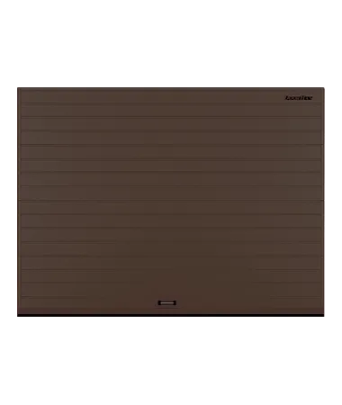 ДорХан Секционные ворота алюминиевые 2000х3000 цвета RAL 8017 (коричнево-красный) с дизайном 'доска' с автоматикой